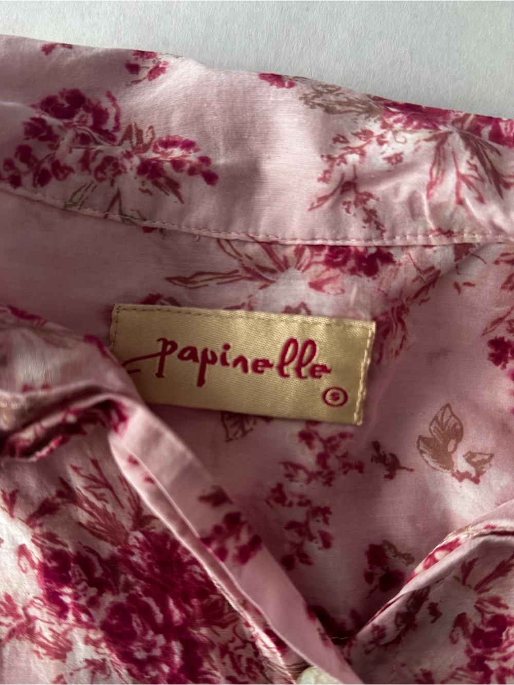 Papinelle Silk-Feel Floral Pajama Set - Size S - Picture 4 of 8
